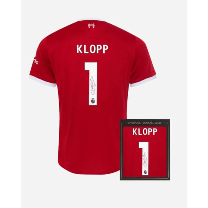 LFC Signed 23/24 Klopp Boxed Shirt Official LFC Store
