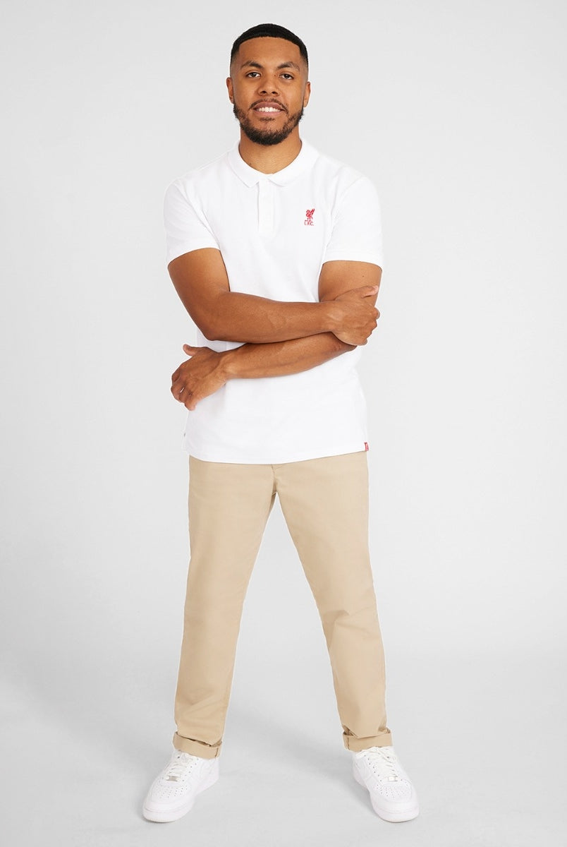 LFC Mens White Conninsby Polo Official LFC Store