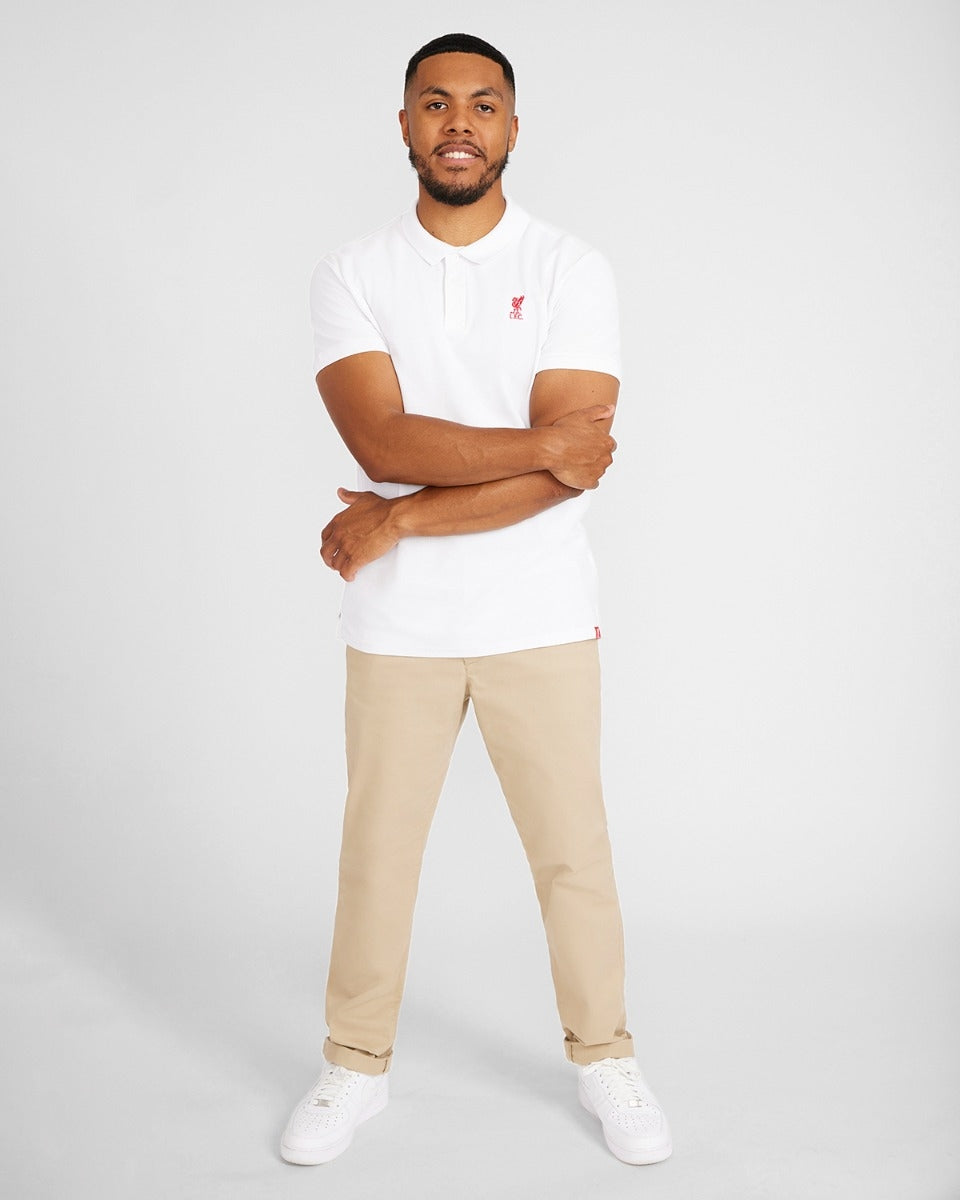 LFC Mens White Conninsby Polo Official LFC Store