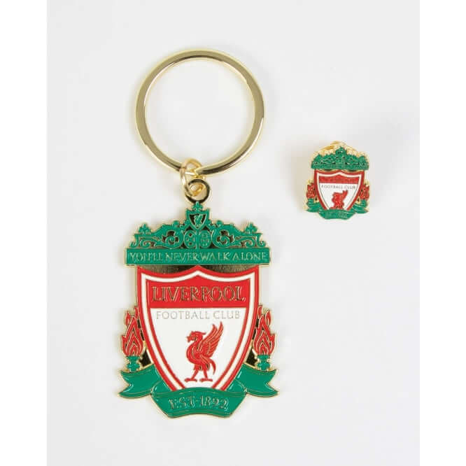 LFC Crest Badge & Keyring Set Official LFC Store