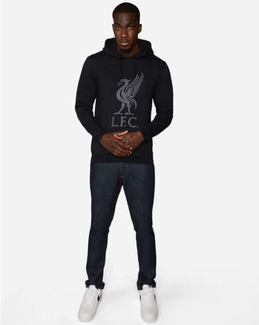 LFC Mens Liverbird Hoody Black Official LFC Store