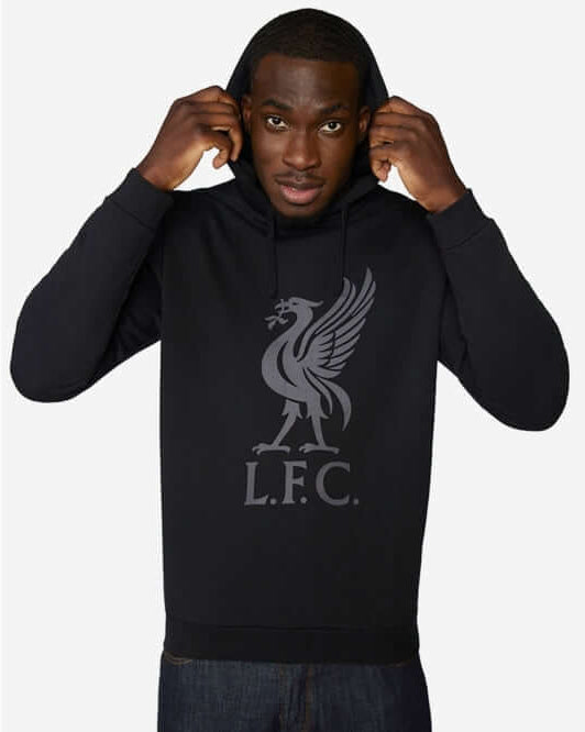 LFC Mens Liverbird Hoody Black Official LFC Store