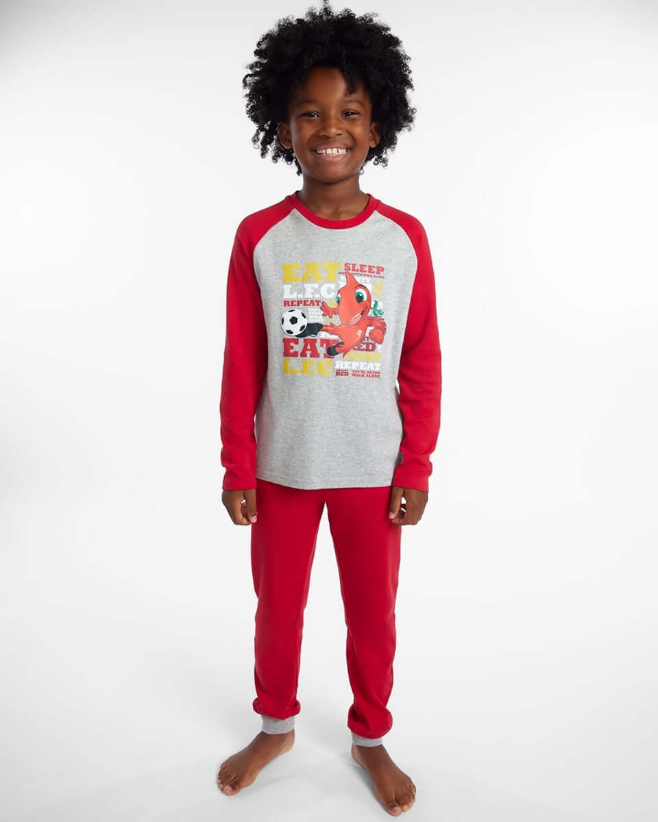 LFC Mighty Red Infants Long Pyjama Set Official LFC Store