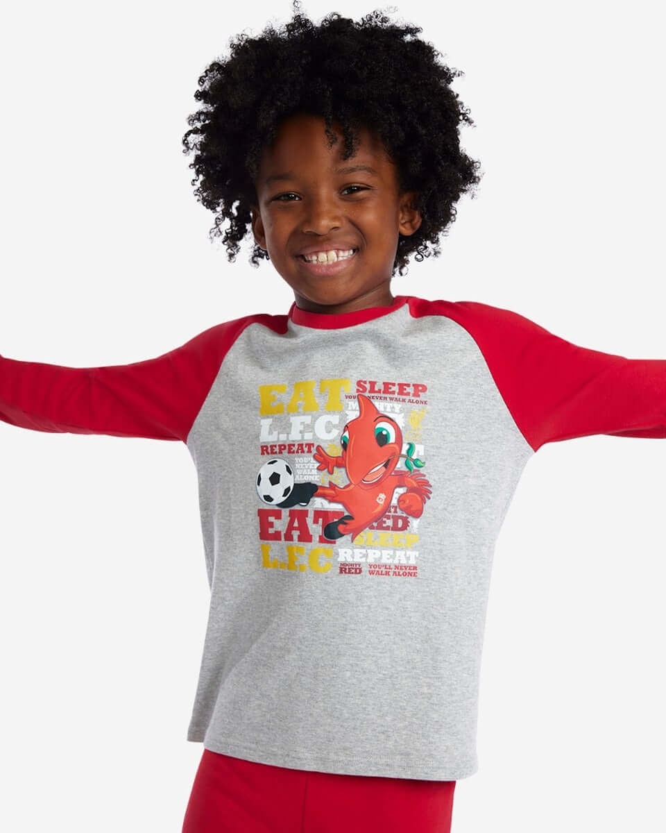 LFC Mighty Red Infants Long Pyjama Set Official LFC Store