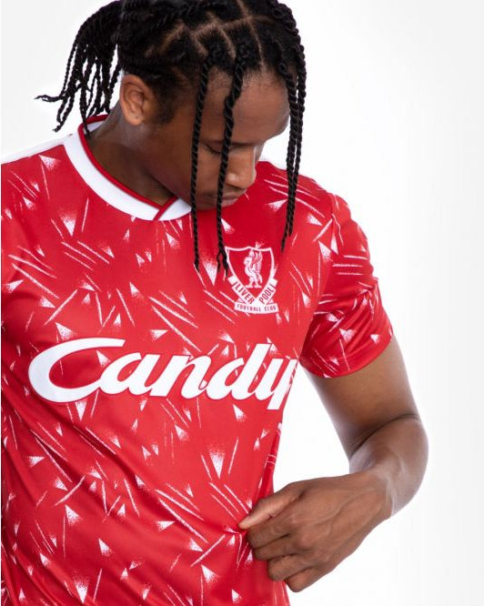 Liverpool FC Adults Retro Candy Home Shirt Official LFC Store