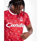 Liverpool FC Adults Retro Candy Home Shirt Official LFC Store