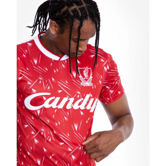 Liverpool FC Adults Retro Candy Home Shirt Official LFC Store