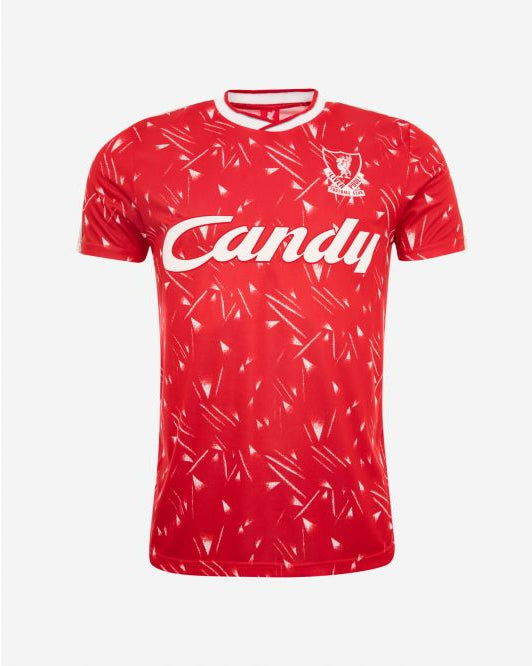 Liverpool FC Adults Retro Candy Home Shirt Official LFC Store