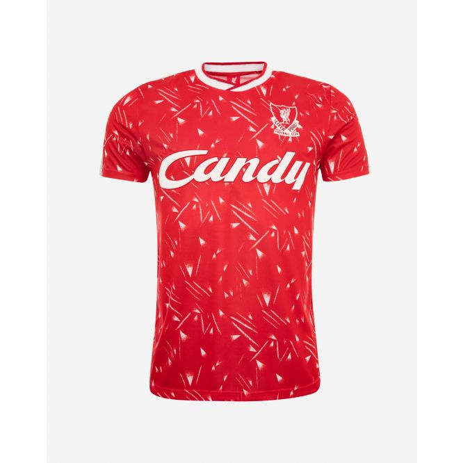 Liverpool FC Adults Retro Candy Home Shirt Official LFC Store