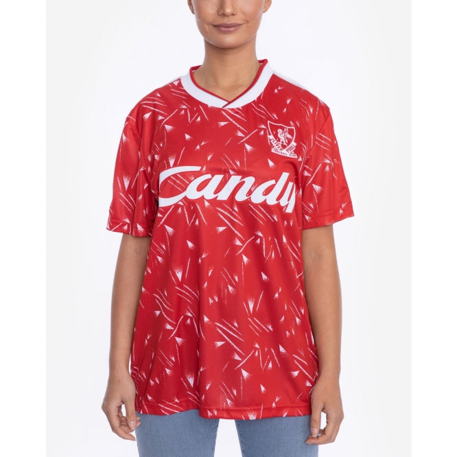 Liverpool FC Adults Retro Candy Home Shirt Official LFC Store