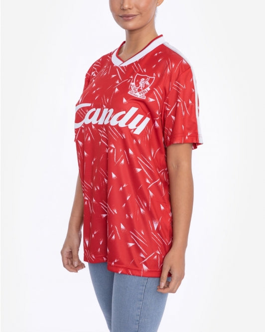 Liverpool FC Adults Retro Candy Home Shirt Official LFC Store