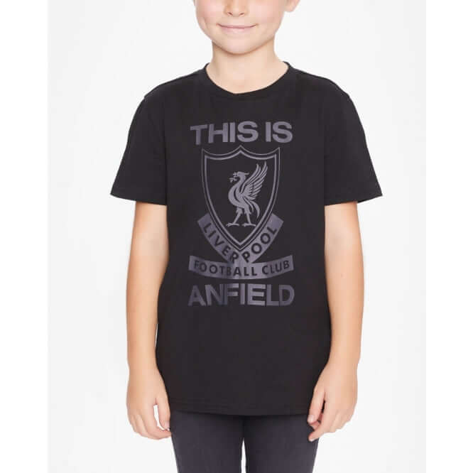 LFC Junior This Is Anfield Black Tee Official LFC Store