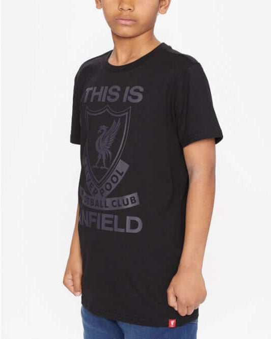 LFC Junior This Is Anfield Black Tee Official LFC Store