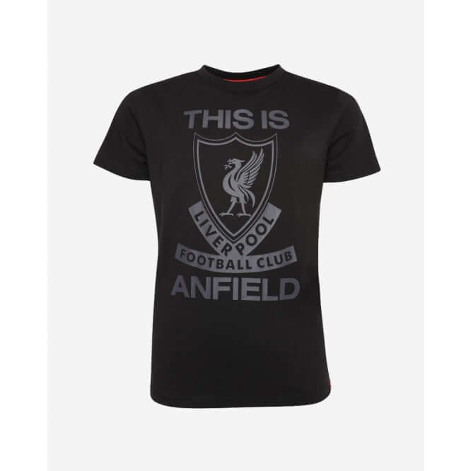 LFC Junior This Is Anfield Black Tee Official LFC Store