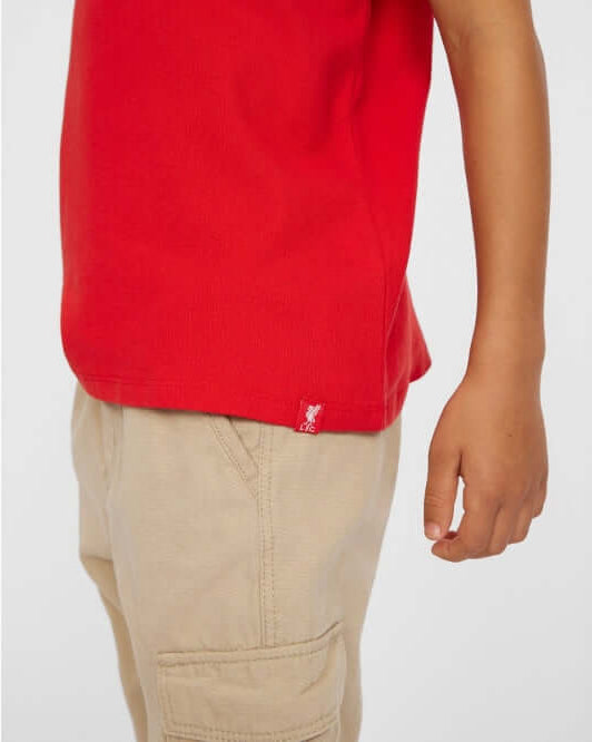 LFC Junior Short Sleeve Red Polo Official LFC Store