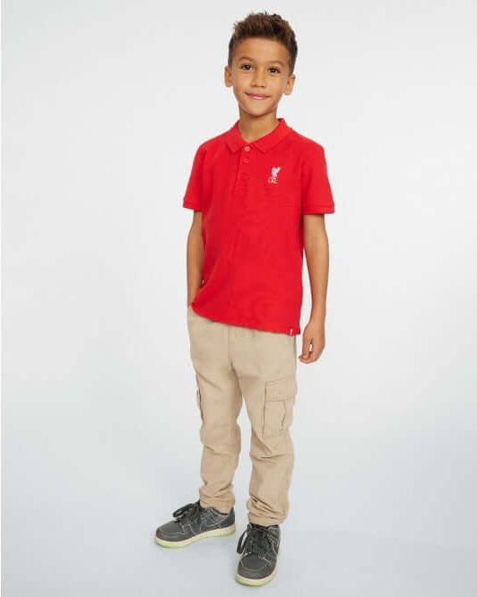LFC Junior Short Sleeve Red Polo Official LFC Store