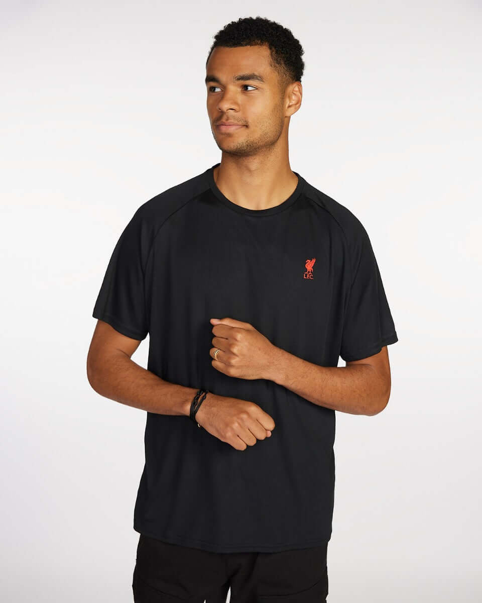 LFC Mens Raglan Tee Black Official LFC Store