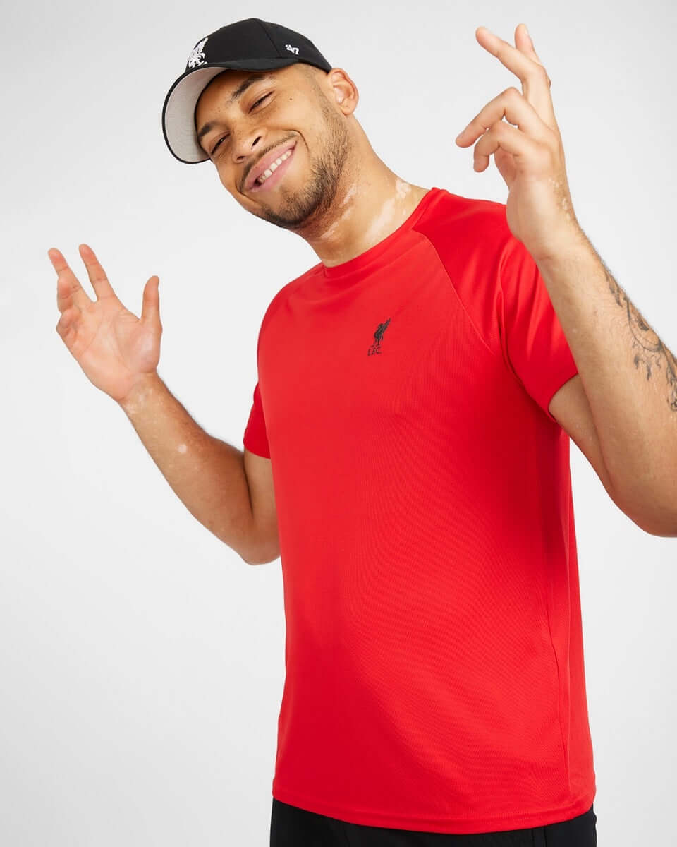 LFC Mens Raglan Tee Red Official LFC Store
