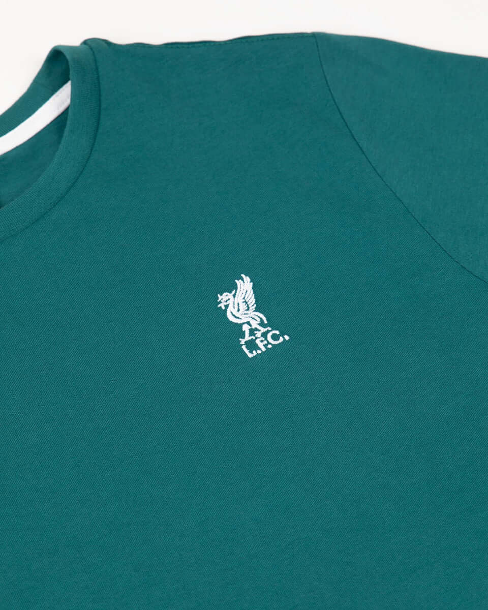 LFC Mens Teal Liverbird Emblem Tee Official LFC Store