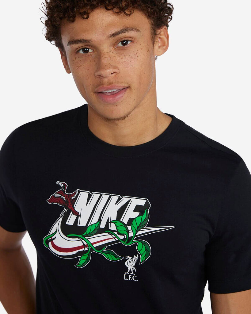 LFC Nike Mens 23/24 Futura Tee Black Official LFC Store
