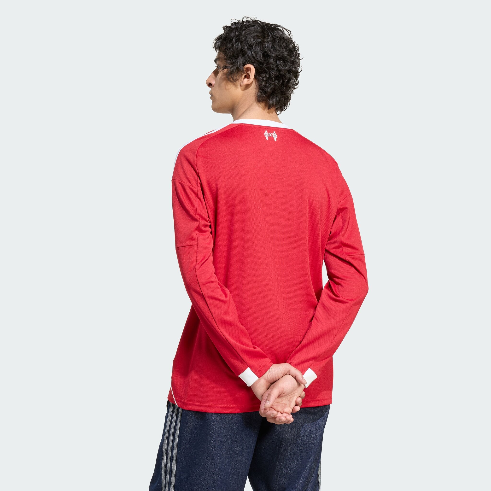 Liverpool 赤 長袖 シャツ Liverpool adidas Home Shirt 2025-26 - Kids - Long sleeve