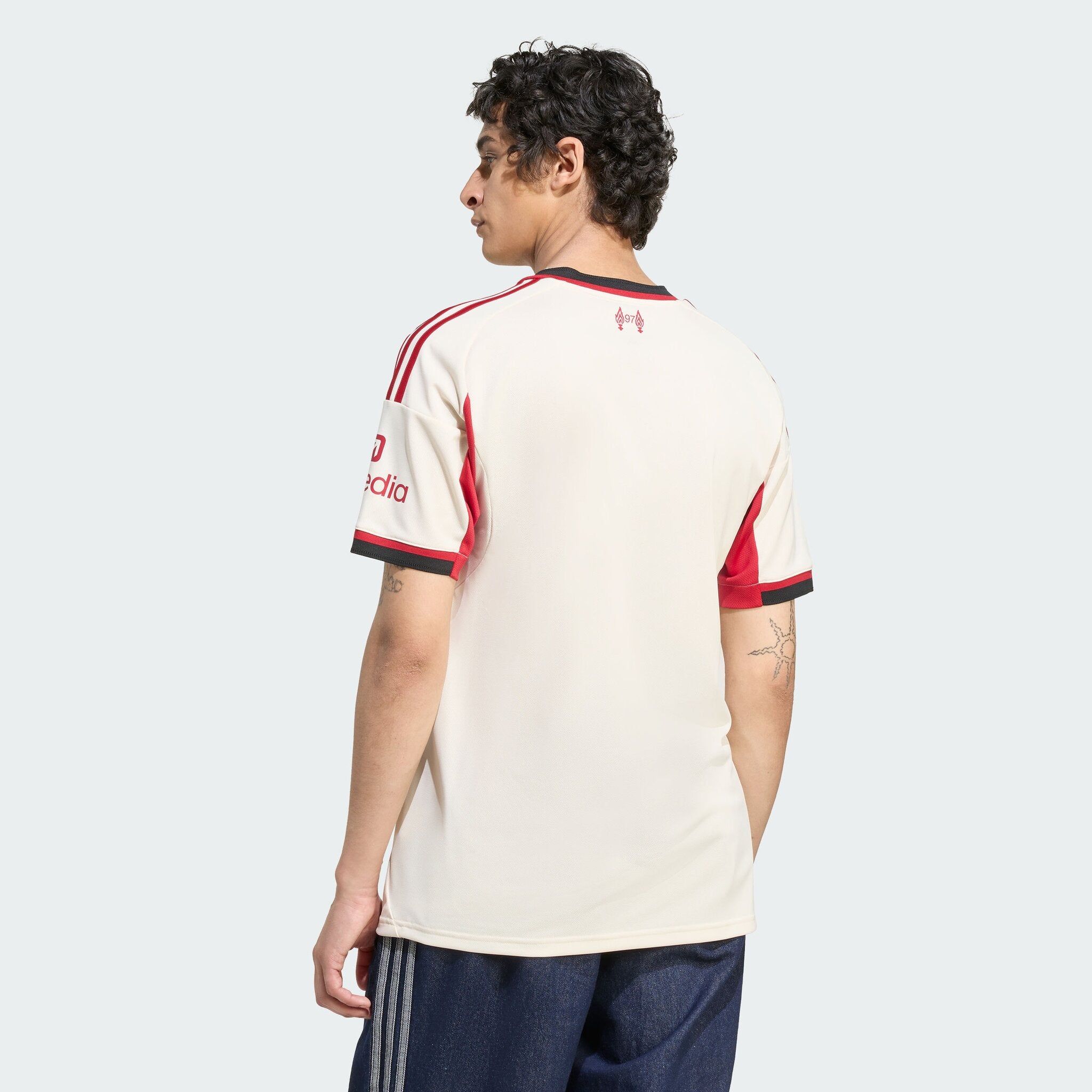 Liverpool FC アウェイシャツ adidas adidas Men's Liverpool Authentic Away Jersey 25/26 (Wonder