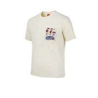 تيشيرت رجالي بلون كريمي بمعلم نادي ليفربول