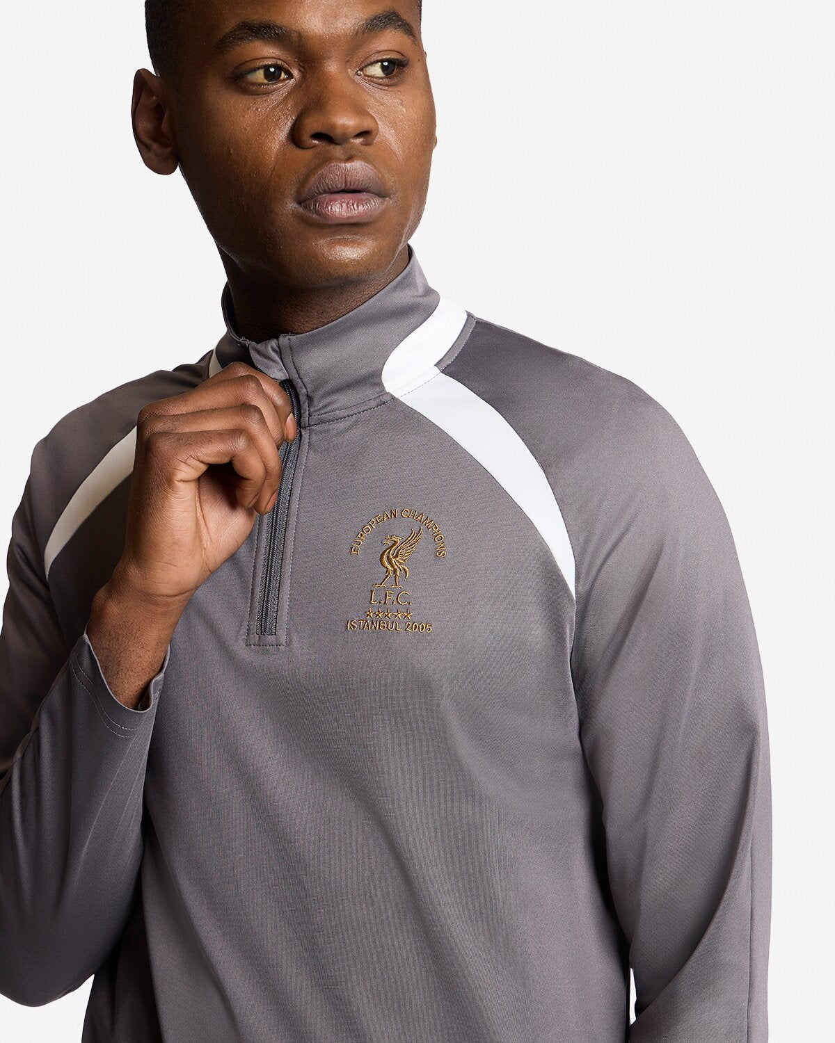 ウェア Liverpool FC 2005 ISTANBUL  SHIRT LFC Mens Retro 2005 Istanbul Long Sleeve Shirt