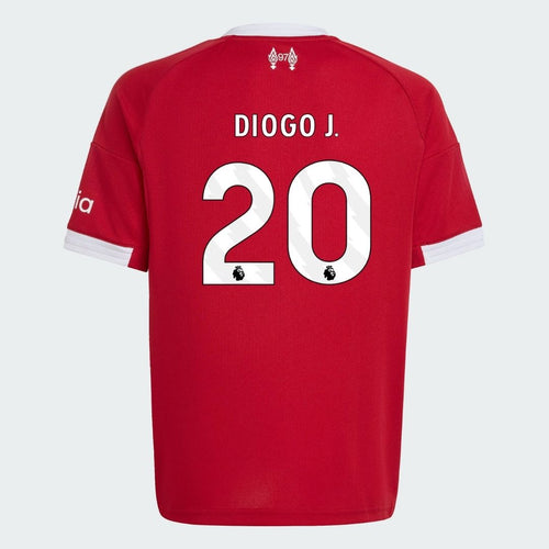 LFC adidas Youth 25/26 Home Jersey - DIOGO J.- 20 - Premier League