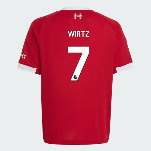 LFC adidas Youth 25/26 Home Jersey - WIRTZ - 7 - Premier League