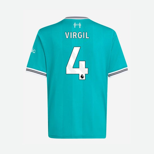 LFC adidas Youth 25/26 Third Jersey - VIRGIL- 4 - Premier League