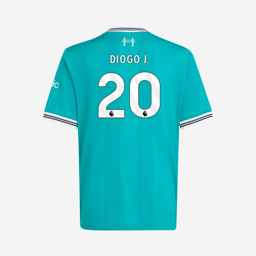 LFC adidas Youth 25/26 Third Jersey - DIOGO J.- 20 - Premier League
