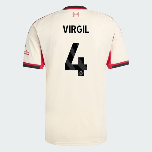LFC adidas Mens 25/26 Authentic Away Jersey - VIRGIL- 4 - Premier League