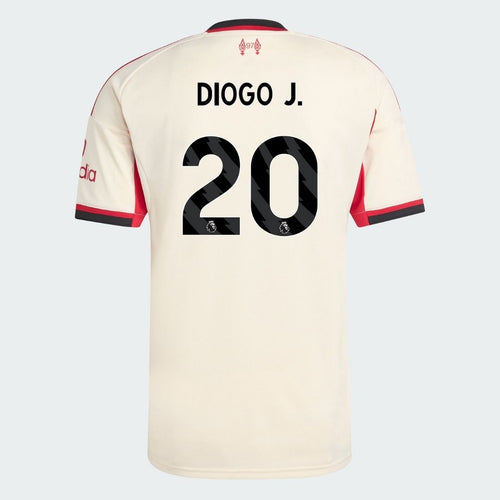 LFC adidas Mens 25/26 Away Jersey - DIOGO J.- 20 - Premier League