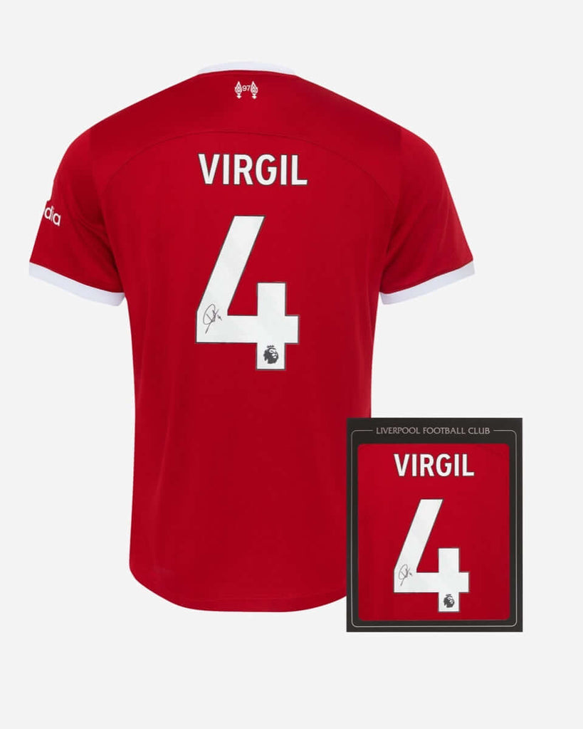 LFC Signed 23/24 Virgil Boxed Shirt Official LFC Store