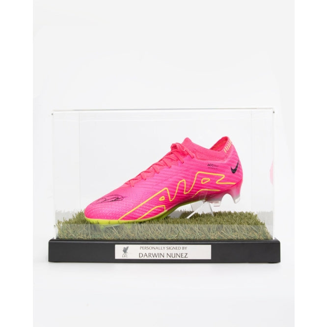 LFC Signed Darwin Núñez Boot In Case Official LFC Store