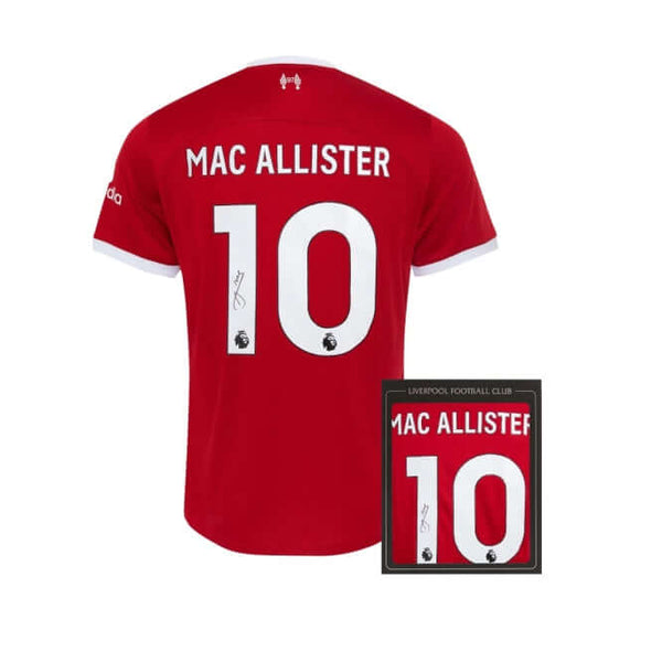 Liverpool FC Alexis Mac Allister Signed 23/24 Boxed Shirt