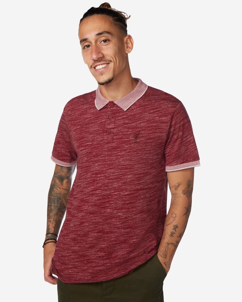 LFC Mens Space Dye Polo Ruby Official LFC Store