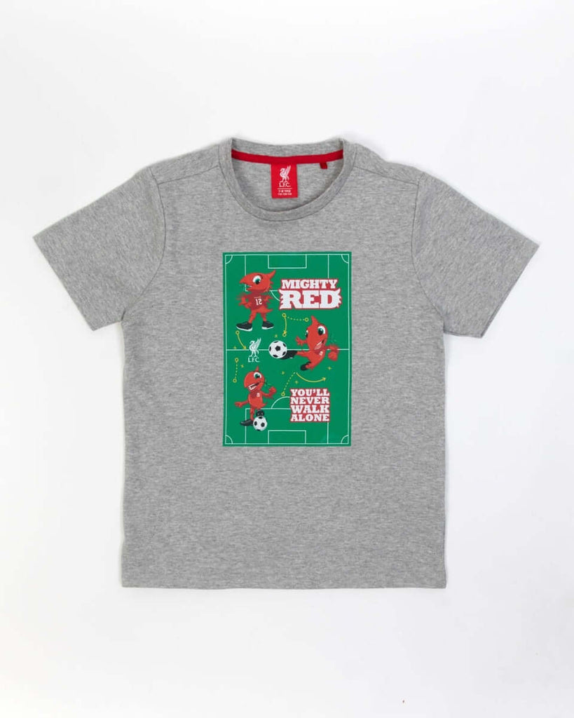 LFC Mighty Red Infants Tee Grey Official LFC Store