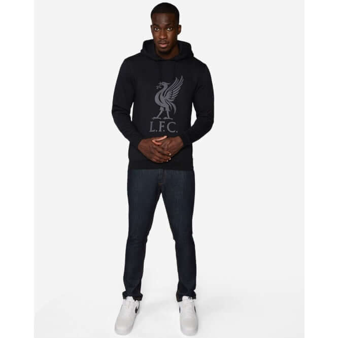 LFC Mens Liverbird Hoody Black Official LFC Store