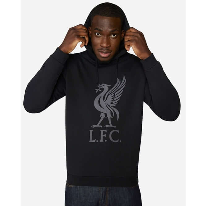 LFC Mens Liverbird Hoody Black Official LFC Store