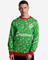 LFC Adults Retro Christmas Jumper Green