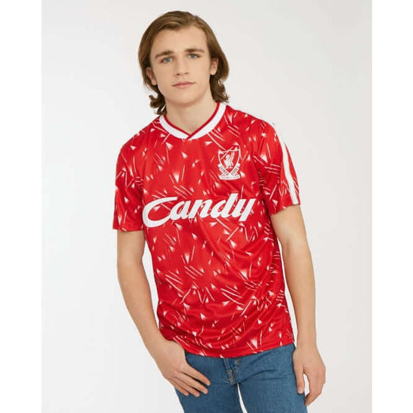 Liverpool FC Men's Retro Candy 89/91 Home Shirt | Liverpool