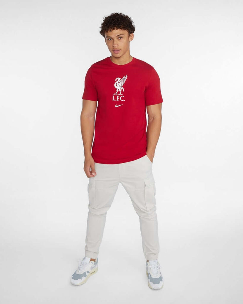 LFC Nike Mens 23/24 Crest Tee Red Official LFC Store