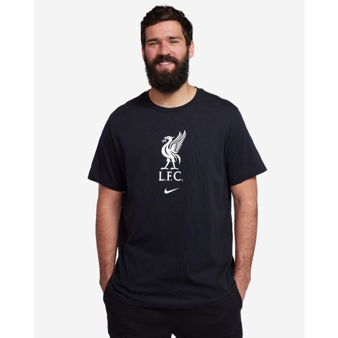 LFC Nike Mens 23/24 Crest Black Tee Official LFC Store