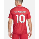 Mac Allister Number 10 Liverpool Nike home stadium jersey 24/25