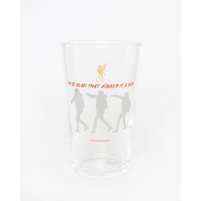 LFC I'm So Glad Pint Glass Official LFC Store