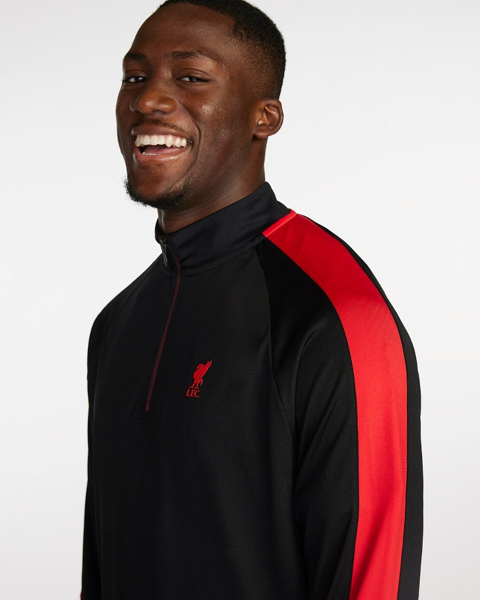 Liverpool FC ヴァージル 4 ジャージ Fleece Jacket Liverpool Fc Quarter Zip LFC Mens Quarter Zip Top