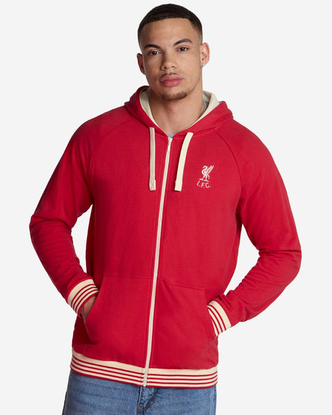 LFC Mens Shankly Zip Through Hoodie Red | Official Liverpool FC