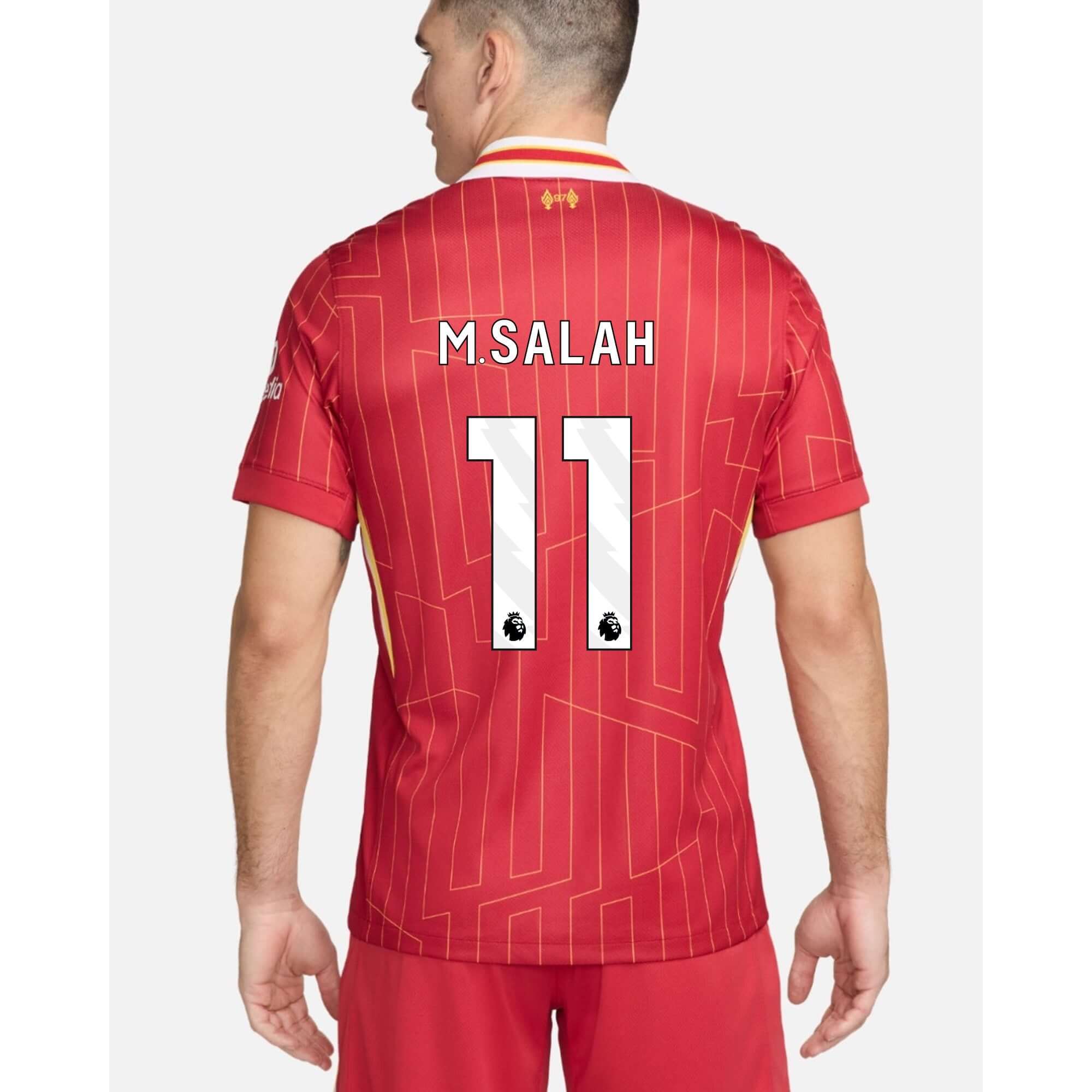 Mohamed Salah Number 11 Liverpool Nike home stadium jersey 24/25